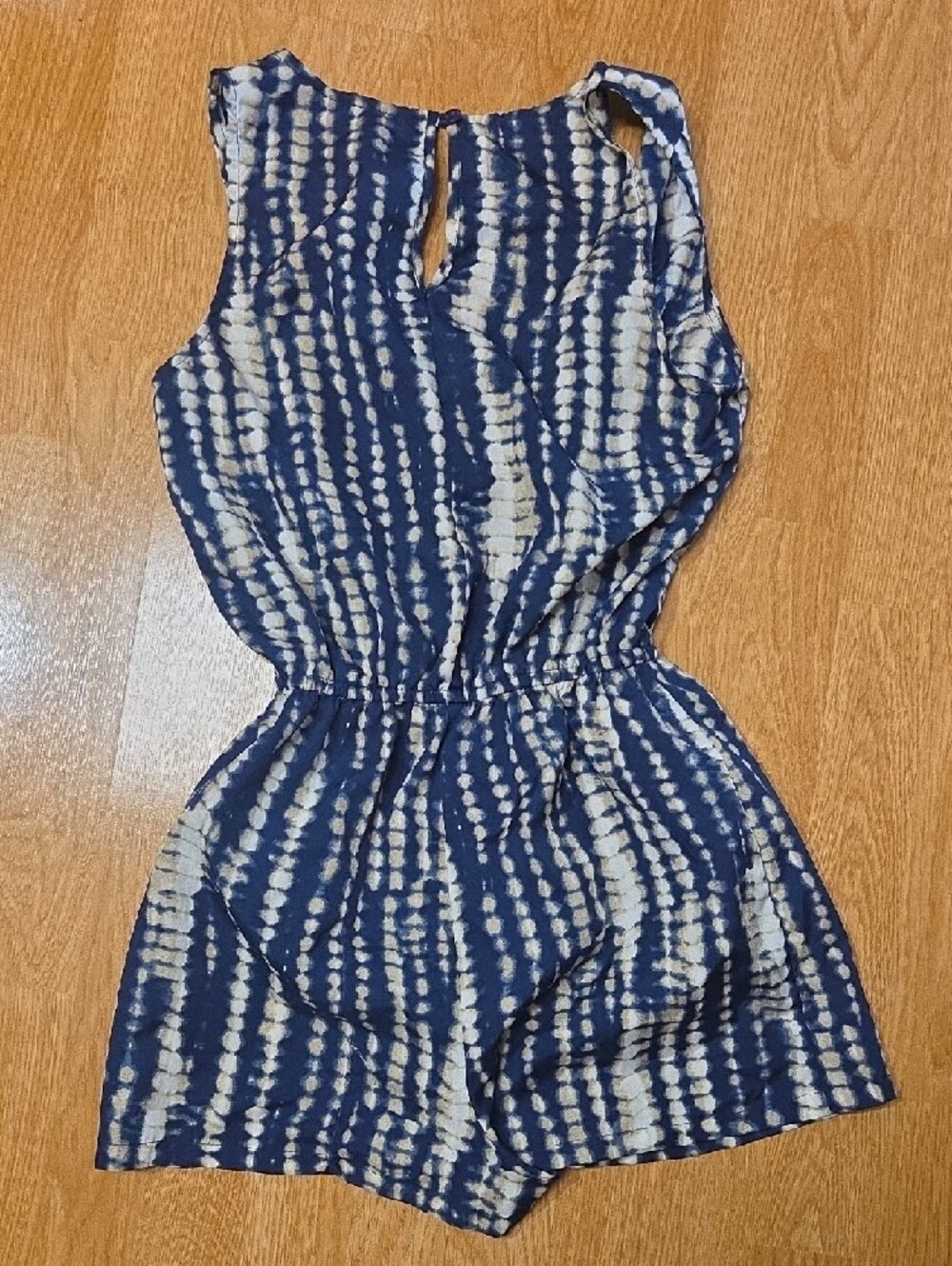Navy Tie-Dye One-Piece Romper - Picture 3 of 3